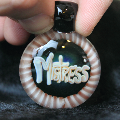 mistress glass pendant